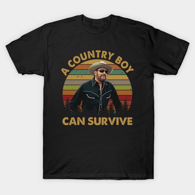 A Country Boy Can Survive Vintage Retro T-Shirt by Culnaneandreas.Fashion